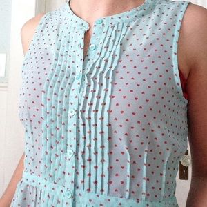 Frenchi dreamy heart blouse